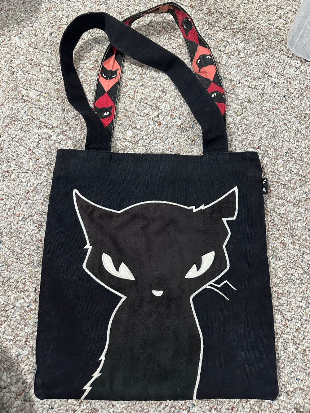 🐈‍⬛ Vintage Emily the Strange Sabbath Black Tote Bag 🐈‍⬛